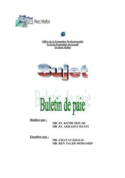 Créer Bulletin de paie avec Excel Cours Excel