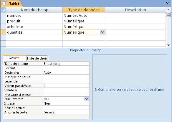 Cours de Base de données MS Access