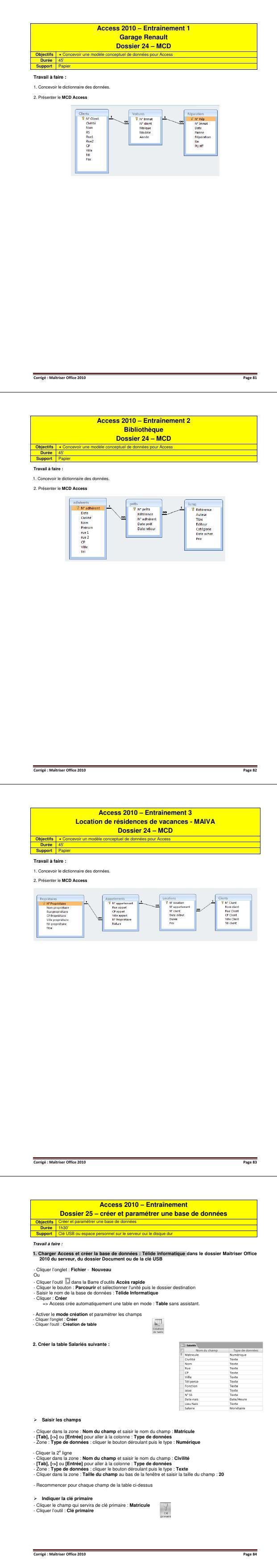 PDF] Ms Access cours et exercices corriges pour reviser 