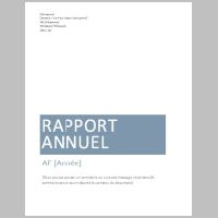 Modèle de rapport annuel sous Word  Modèles Word