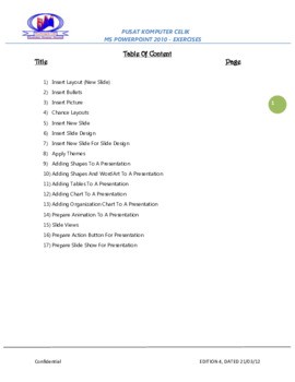 Pdf Practical Exercise For Creating Powerpoint Presentations Powerpoint Courses