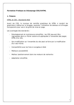 Document de formation HTML et CSS approfondie