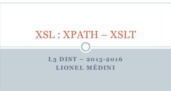 Formation avec Exemple XSLT pas à pas 