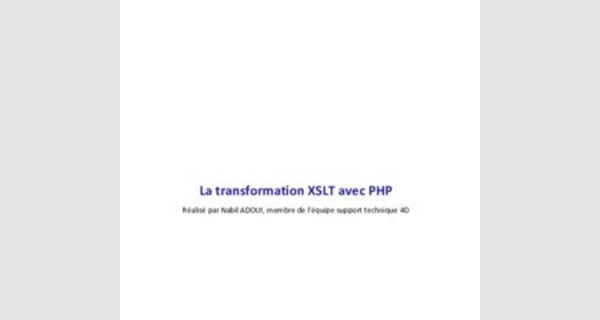 Tutoriel Création de pages Web avec XML et XSLT