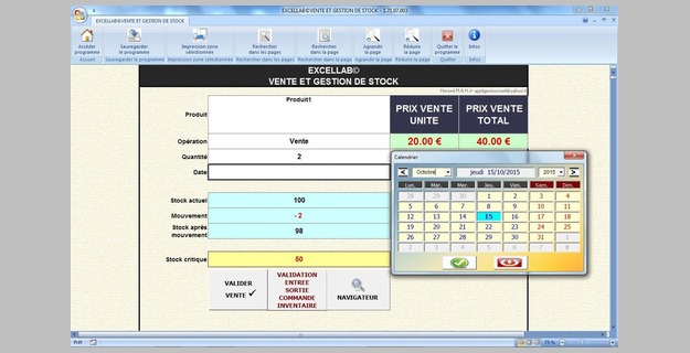 Application Excel De Gestion Des Ventes Et De Stock