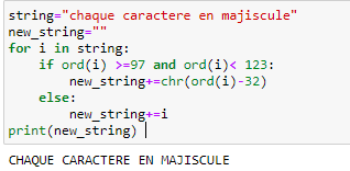 Tutoriel Python mettre une liste en majuscule Tutoriel Python