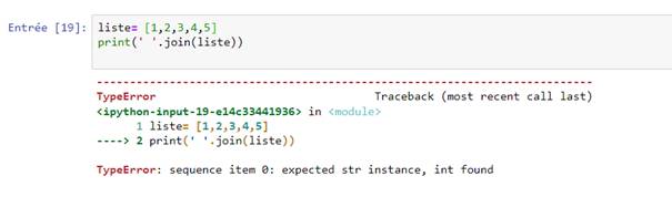 Python Transformer une liste en chaine de caract re String et