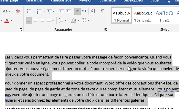 Word Comment Reduire L Espace Entre Les Lignes